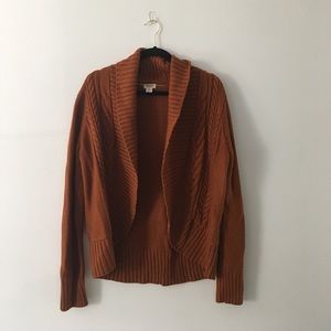 🔴Orange/rust oversized cardigan